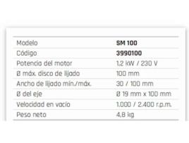 Lixadora Satinadora SM 100 3990100 METALLKRAFT