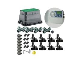 Kit de irrigação automática profissional Krain com 8 zonas 24V para tubo de chuva K de 32 mm