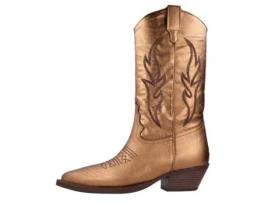 Sapatilhas de Mulher ALPE Western Pele Dourado (38)