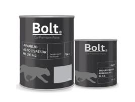 Conjunto Tintas de Retoque BOLT SPRAY PREMIUM PAINT Kit Hs Cinzento 2K 4:1 + Catalisador 5 Lt (Preto)