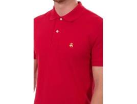 Polo Ultrafina de Homem BROOKS BROTHERS Algodão Vermelho (XL)