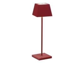 Candeeiro de Mesa Led Vermelho Siesta Portátil e Recarregável Ip54 ROSSINI ILLUMINAZIONE