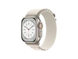 Bracelete Poliéster Alpine M Pulso de 145Mm a 190Mm GIFT4ME Compativel com Apple Watch Series 10 46Mm Branco