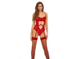 Body BOMBSHELL BOUDOIR Vermelho S