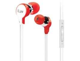 Auriculares ILUV IEP317RED (In Ear - Vermelho)