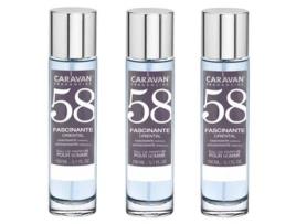 3X Perfume Homem Nº58 150Ml CARAVAN