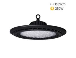 Campânula Supervision Ip65 1X250W Led 25000Lm 6400K 90 Alt.18Xd.39Cm Preto FERRIMEX