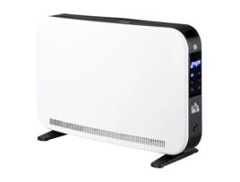 Aquecedor Elétrico Aço HOMCOM  Plástico cor Branco 60x18 5x39 5 cm