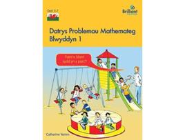 Livro Datrys Problemau Mathemateg Blwyddyn 1 de Catherine Yemm (Galês)