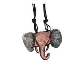 Pendente ANJU Cabeça de Elefante (Estanho - Bronze - Único)