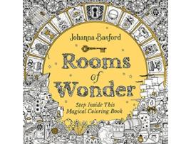 Livro Rooms of Wonder de Johanna Basford (Inglês)