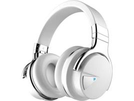 ELKUAIE Fones de Ouvido com Cancelamento de Ruído Ativo com Microfone Fones de Ouvido Bluetooth