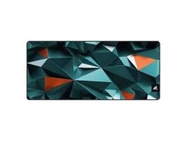 Mouse Pad para Jogos Verde/Laranja Material: Stoff Naturgummi