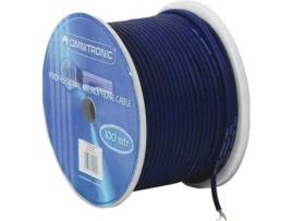 Cabo Microfone OMNITRONIC 2x0.22 100m bu