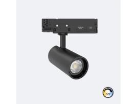 Foco Carril Led Trifásico 20W Fasano Cct no Flicker Regulável Preto