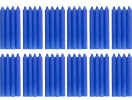 COM-FORT HOUSE- Vela de Mesa Azul Velas Decorativas Sem Perfume Velas para a Tua Casa COM-FORT HOUSE