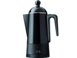 Percolador Design Aço Preto 6Kp C3