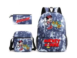 KOHREE Conjunto de Três Peças de Mochila de Estudante Do Mickey Mouse