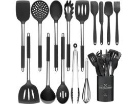 Conjunto de Utensílios de Cozinha em Silicone