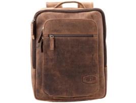 Mochila PRIDE&SOUL Jester com Compartimento para Laptop Couro Genuíno