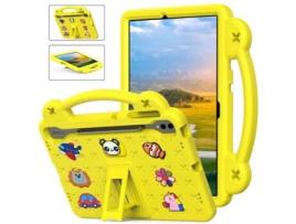 Capa para Samsung Galaxy Tab A7 Lite 8.7 Capa Protetora Antiqueda de Desenho Animado Infantil CHRUI Amarelo