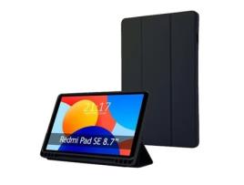 Capa TUMUNDOSMARTPHONE Flip Inteligente para Xiaomi Redmi Pad Se 8.7 Cor Preta