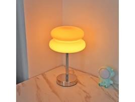 Candeeiro de Mesa em Vidro YUNNKER Laranja Cor Led