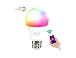 Lâmpada Led Smart Wifi E27 Rgbw Cct 2700-6500K 9W 810Lm Compatível com Tuya P3 NOUS