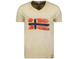 T-Shirt de Homem GEO NORWAY Algodão Bege (2XL)