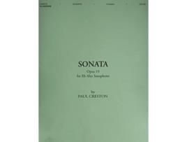 Livro SONATA OP 19 FOR EFLAT ALTO SAXOPHONE de P Creston (Inglês)