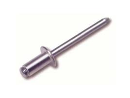 Remaches aluminio 4,8x10 con vastago caja 500