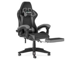 Cadeira Gaming BIGZZIA Estilo A1 Até 136Kg Elevador a Gás Classe 2 Preto Cinzento