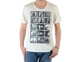 T-Shirt de Homem JOE RETRO Timi Giz Branco (S)