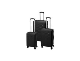 Conjunto de malas PROWORLD dg4700050 Preto 50 x 30 x 73,5 cm 44 x 27 x 65 cm 37 x 23 x 56 cm (3 Peças)