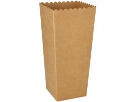 Caixa de Pipoca PAPSTAR de Papelão Pura Quadrada 1.300 Ml