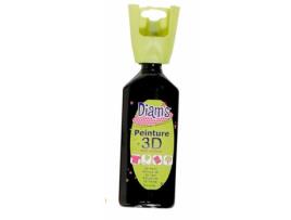 Pintura 3D Multisuperficie 74 Ml Negro Brillante DIAM'S