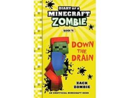 Livro Diary of a Minecraft Zombie Book 16 Down The Drain de Zack Zombie (Inglês)