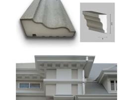 Pacote de 20Ml de Moldura Decorativa em Resina Xps para Uso Externo 13 5X6X200Cm Pd079 ETERNAL PARQUET