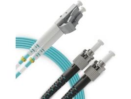 Cabo de fibra óptica duplex multimodo LC para ST OM4 (90 metros 1 unidade) Patch Cord de fibra óptica dupla UPC/UPC 50/125 40G (LSZH) BEYONDTECH