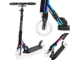 Scooter para Crianças Adolescentes 7 Anos Max 100 kg Freio de Alumínio Dobrável Altura Ajustável 74-88 Cm Amortecedor HYPERMOTION