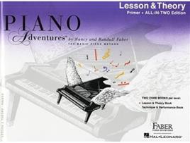 Livro Piano Adventures AllInTwo Primer LessonTheory de Nancy Faber_Randall (Inglês)