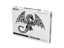 Quebra-Cabeça de Parede de Madeira Dragão 94,8 Cm Graine Créative