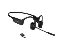 Fones de Ouvido de Condução Óssea CLEYVER para Pc e Celular com Bluetooth Multiponto e Dongle Usb-A