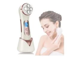 Massajador Facial Multifuncional Máquina Facial de Alta Frequência para Remoção de Rugas e Acne Branco AUJEZON