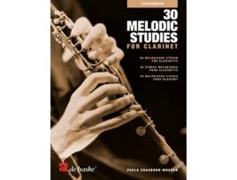 Livro 30 Melodic Studies for Clarinet de Paula Crasborn-Moore (Inglês)