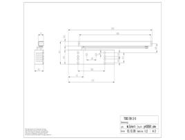 Fecho de Porta Ts 93G2S Contur Sem Braço Preto DORMA 43070019