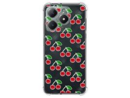 Capa Design Cereja para Realme C61 / C63 4G TUMUNDOSMARTPHONE Silicone Anti-Choque Multicor