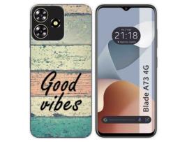 Capa Silicone para Zte Blade A73 4G Design Madeira 01 Desenhos TUMUNDOSMARTPHONE