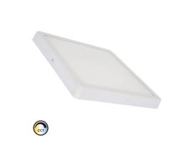 Plafón Led 24W Quadrado Superslim Cct Seleccionável 280X280 Mm