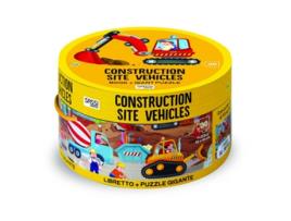 Livro Construction Site Vehicles de Matteo Gaule (Inglês - Capa Dura)